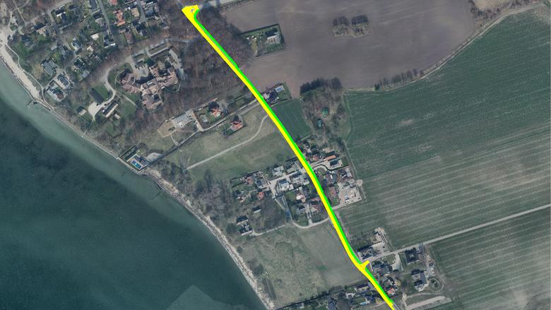 Den färgade sträckan mellan Carl Olssons väg och strax söder om Tolvevägen visar projektets omfattning. 