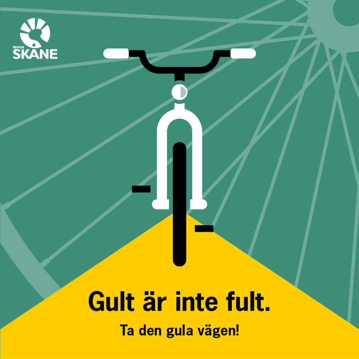 Kampanjbild för Supercykelvägar, Region Skåne