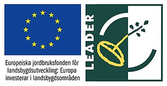 Logotyp. EUs jordbruksfond samt Leader